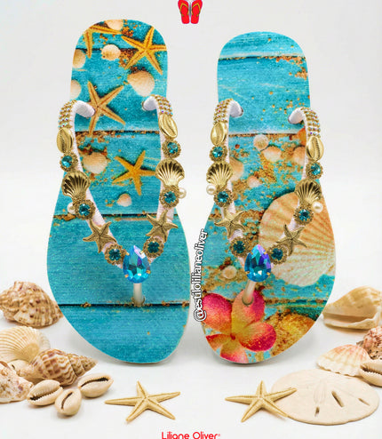 🌺 Chinelo Encanto do Caribe