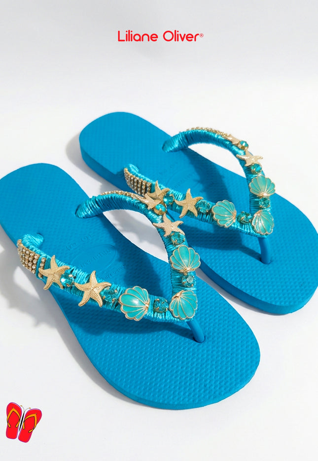 Chinelo Fundo do Mar Conchas