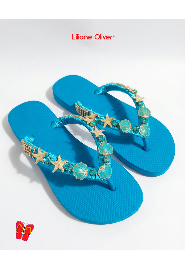 Chinelo Fundo do Mar Conchas